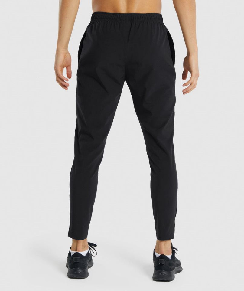 Men's Gymshark Arrival Woven Jogger Black | NZ 1YSQEN